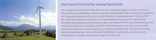 Fortschrittliche Umweltpolitik?